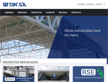 Tablet Screenshot of dinsa.com